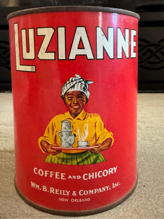 American Vintage Other - 1928 Luzianne Coffee & Chicory Canister Black Americana 7” Tall X 4” diameter